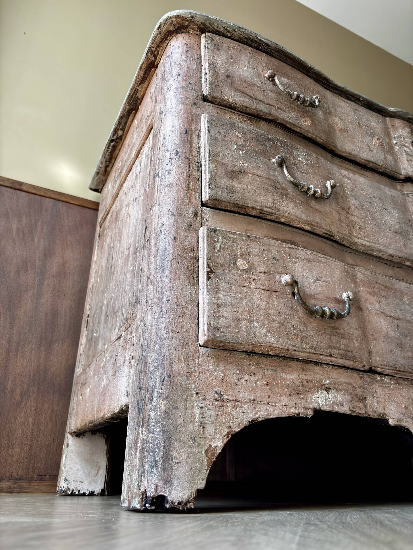 18th-century commode with a patina