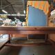 Ancient rustic solid oak table