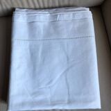 Old white monogrammed sheet