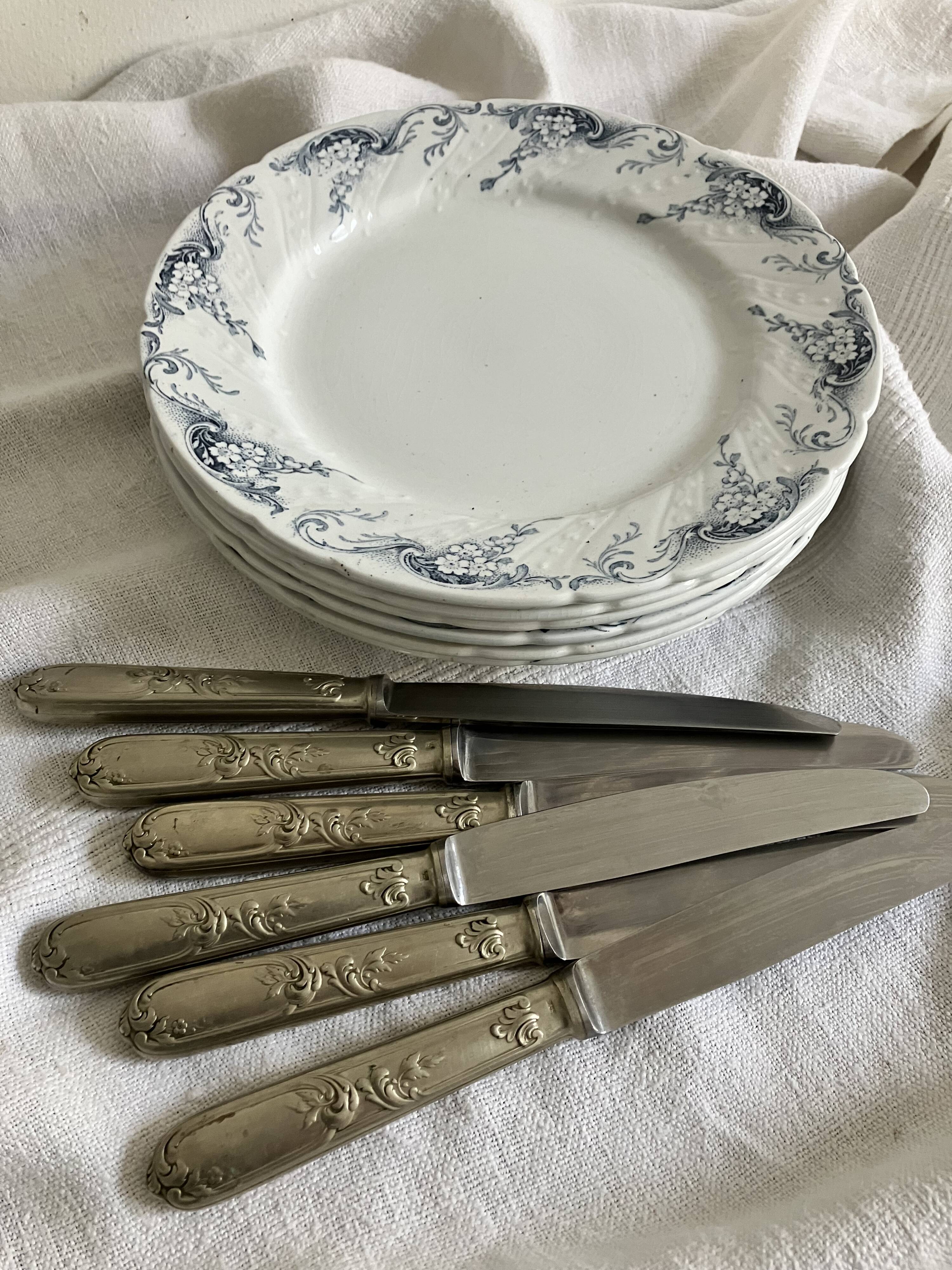 6 flat plates - Luneville KG - Angèle Service