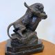 Bronze animalier, two fighting panthers by Georges Gardet, 1920
