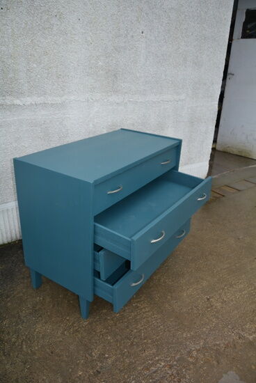 Blue vintage chest of drawers