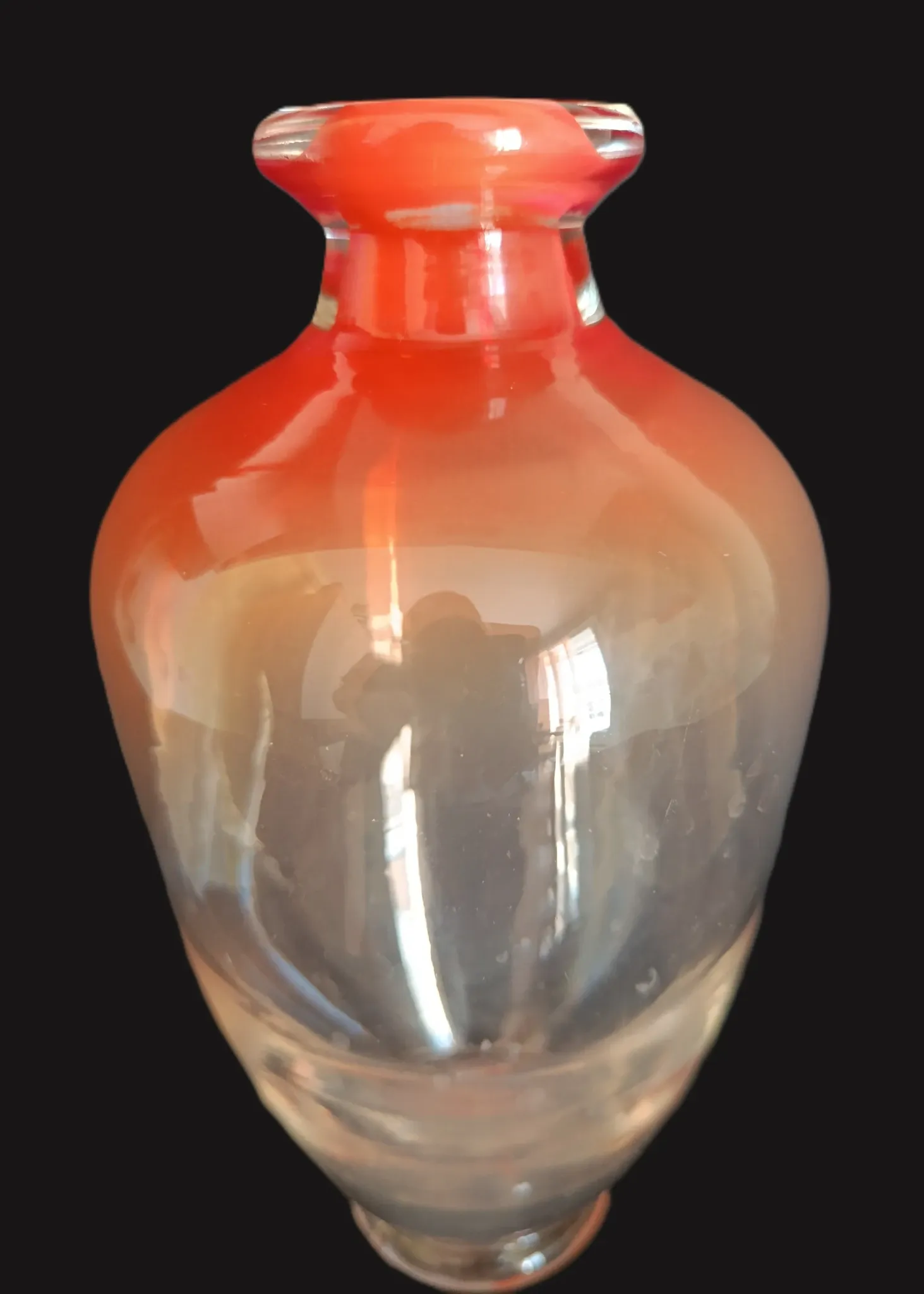 Vase en verre épais, verrerie Ingrid Glashütte (Euskirchen, Allemagne)