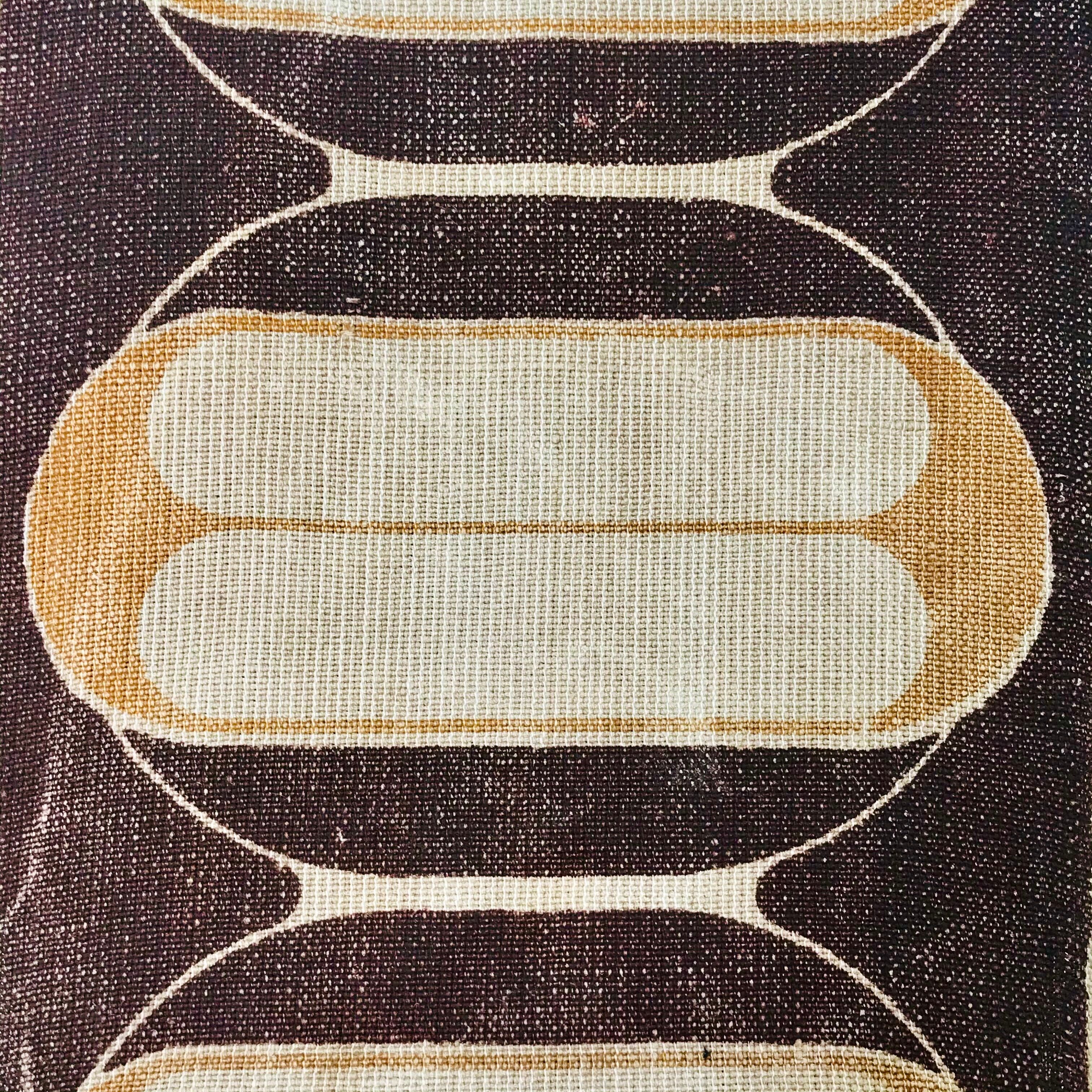 Rattan armchair and fabric, France 60s