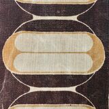 Rattan armchair and fabric, France 60s