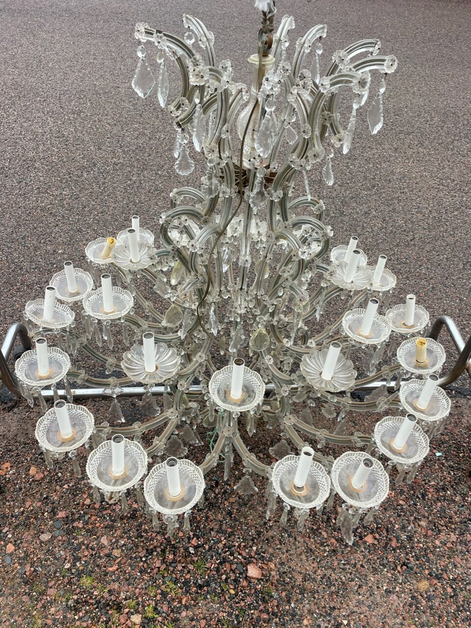 Lustre en cristal de bohème marie-thérèse 30 lumières