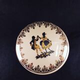 porcelain candy canding Limoges vintage 1950 1960 black golden white