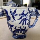 Service à thé/café ancien Villeroy et Bosh motifs Asie bleu