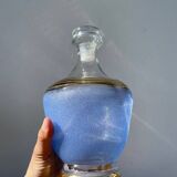 Flacon en verre sablé Art déco