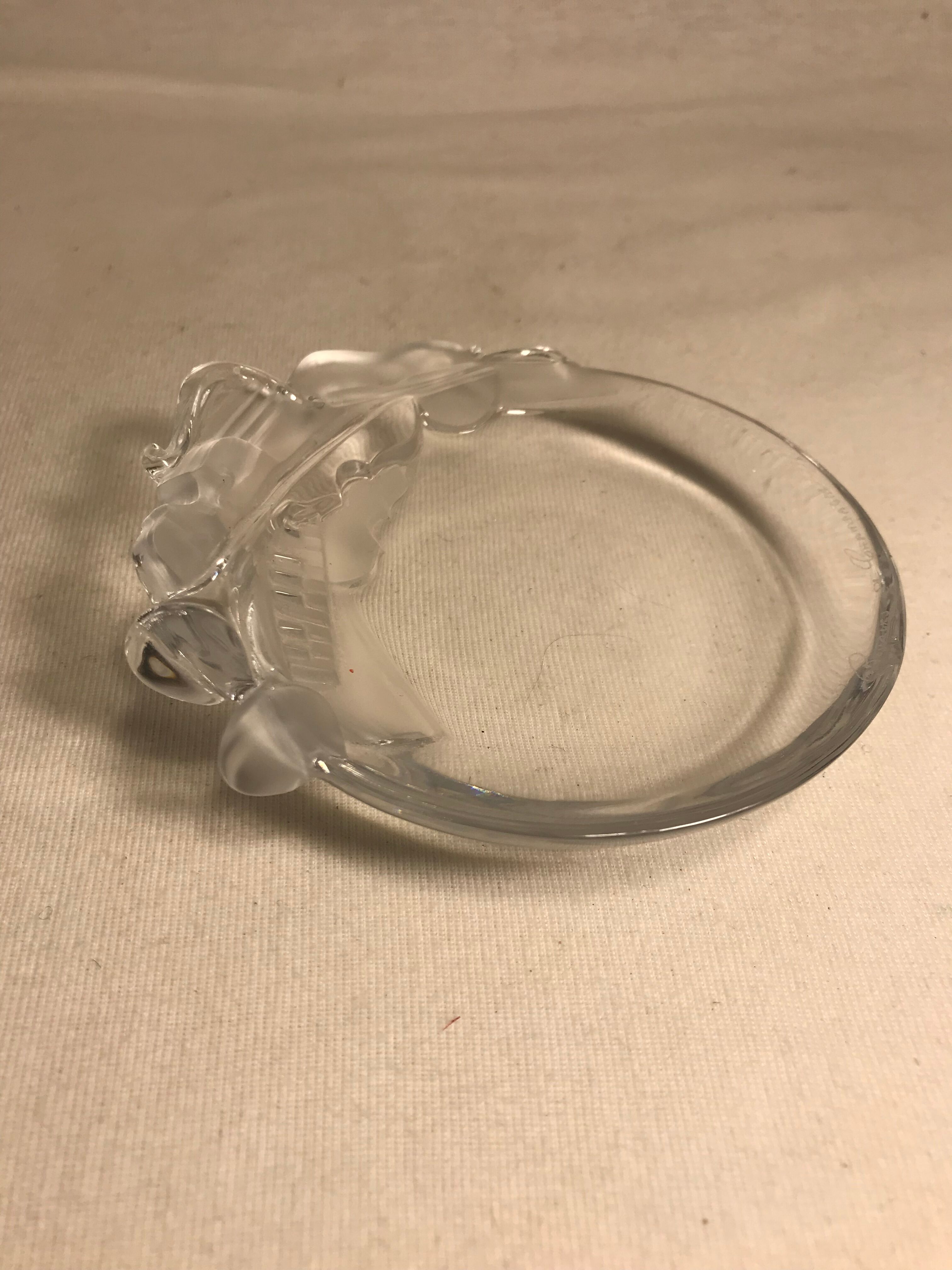 Old empty pocket in crystal