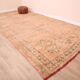 Large Vintage Moroccan Rug 203 x 376 cm, Peach Berber Wool Rug Handmade