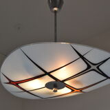 Mid-century Glass Pendant by  Napako,1970’s.