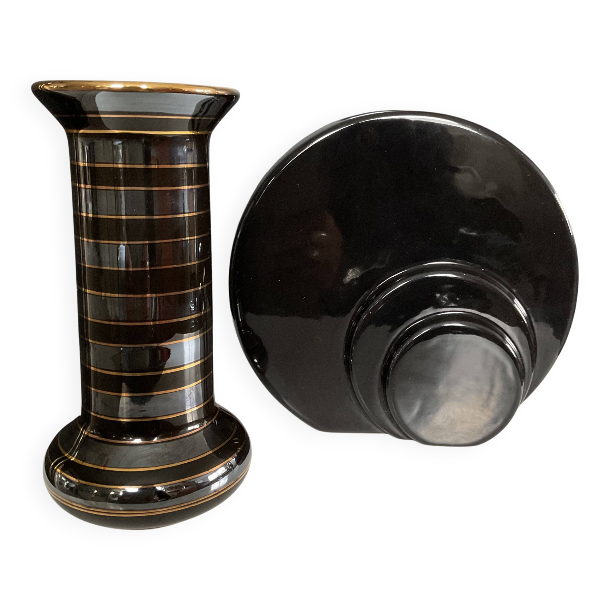 Pair of Art Deco ceramic vases