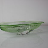 Mid-Century Art Glass Bowl by Zelezno Borske Sklo, 1960's