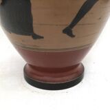 Reproduction of a Greek Attic-style black-figure vase depicting warriors