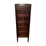 Chest of drawers with 5 drawers and one solid wood shelf