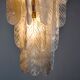 Pendant lamp "Leaves" by Mazzega in Murano glass, Italy, 1970
