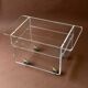 Table basse, meuble d’appoint sur roulette en Plexiglas  1970