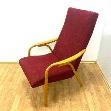 Retro TON armchairs by Antonín Šuman, bentwood, 1960s