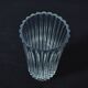 Large glass vase with vertical fluting – 24 cm