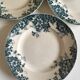 Set de 8 assiettes en faïence terre de fer Marie-Louise 1920s