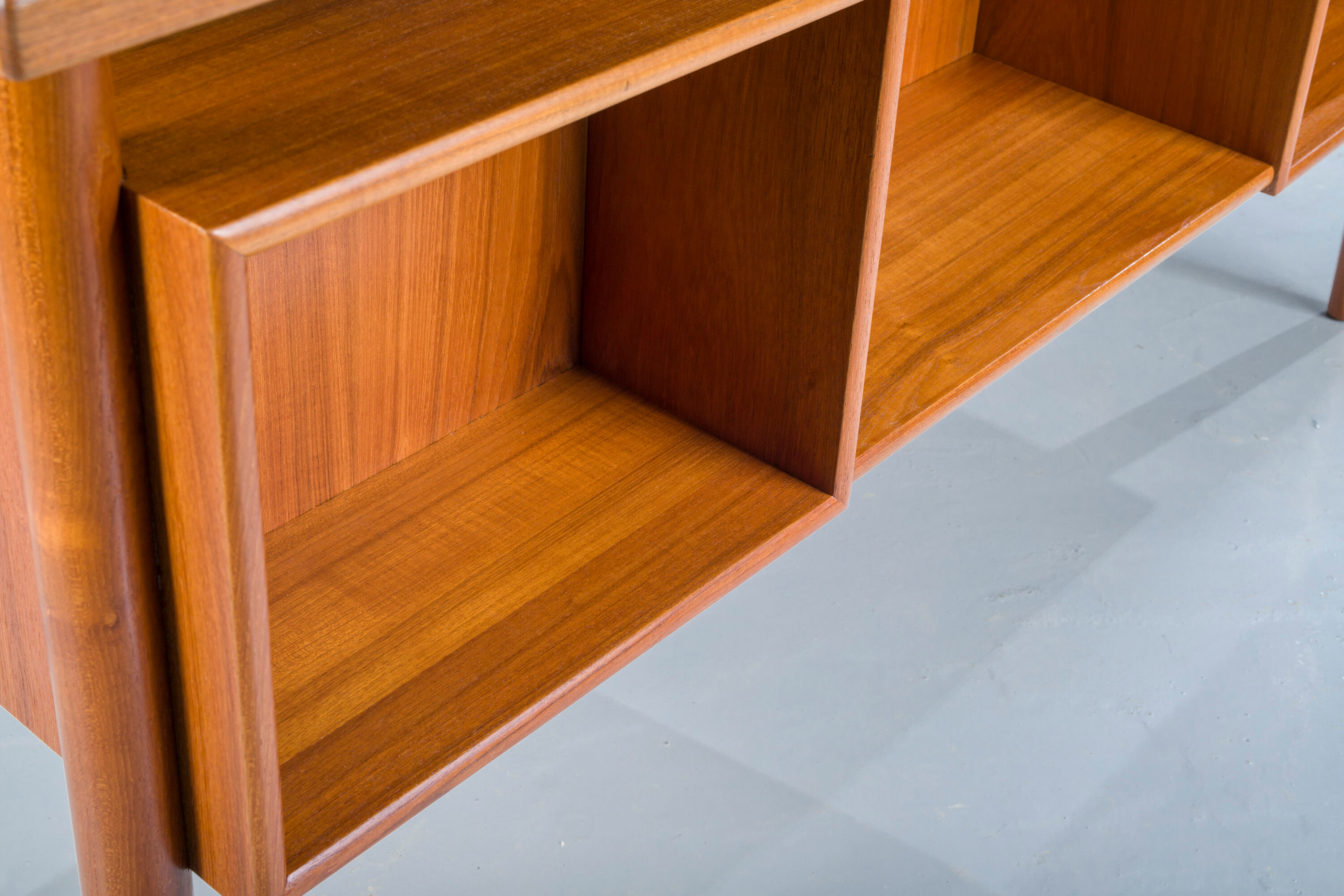Mid-century Danish teak desk by HP Hansen, 1960s