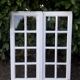Old oak window H96.9xL81cm small panes