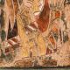 Bas-relief in terracotta, raw art, signed Christophe Jehan.