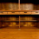 Danish Teak Highboard with Bar Compartment