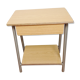 Bedside table in formica imitation wood / vintage 60s-70s