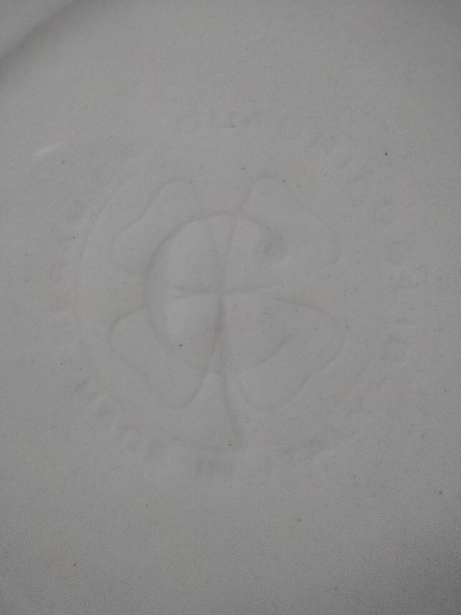 6 vintage Italian Quadrifoglio dessert plates with forget-me-not decoration.