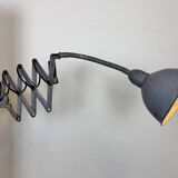 Grey Industrial Gooseneck Scissor Wall Lamp from Elektroinstala, 1960s