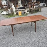 Scandinavian extendable table from the 60s in teak, 250cm L