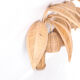 Pair of coconut / palm sconces in natural rattan