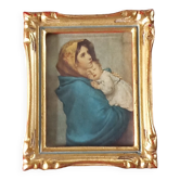 Gilded frame painting, Madonna by Roberto Ferruzzi