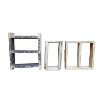 Set of 3 old brick molds