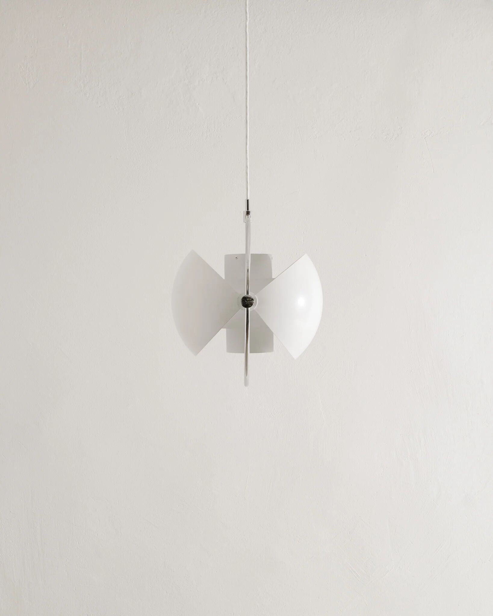 Vintage Danish Mid Century Louis Weisdorf White "Multi Lite" Pendant, 1960s