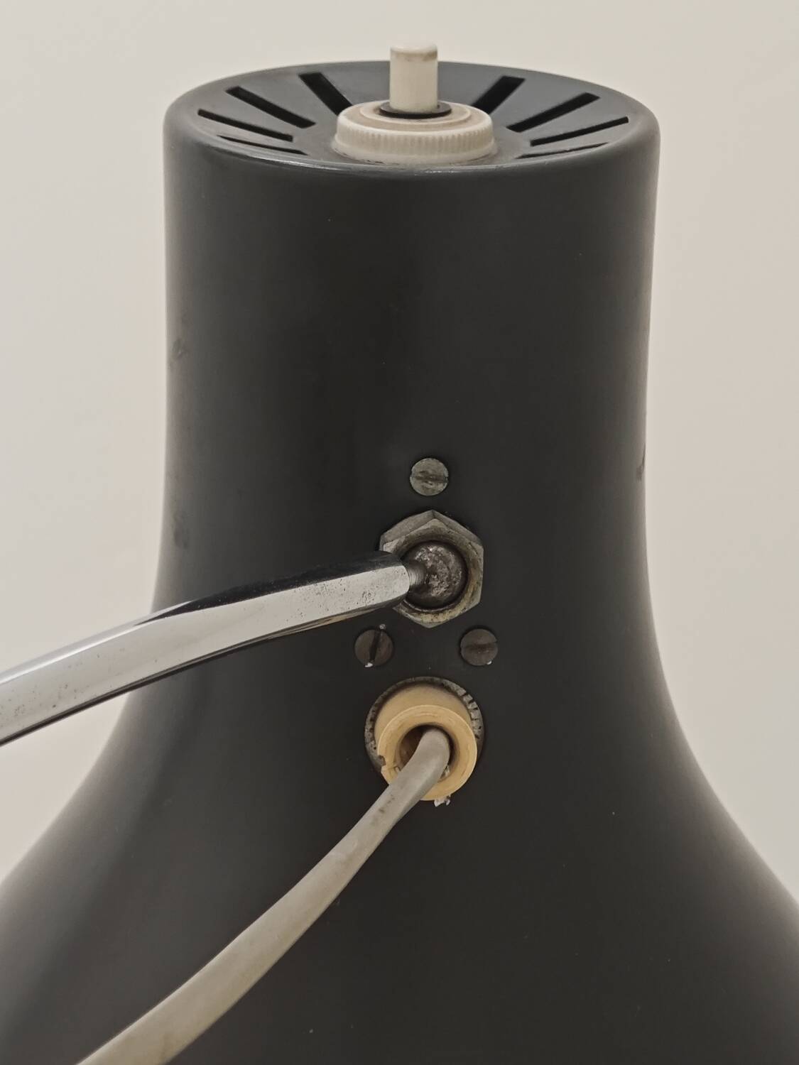 Lampadaire réglable anthracite 1716 par Josef Hurka pour Napako