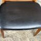Chairs (set of 4) vintage 1960 Italian Casala in teak and skaï