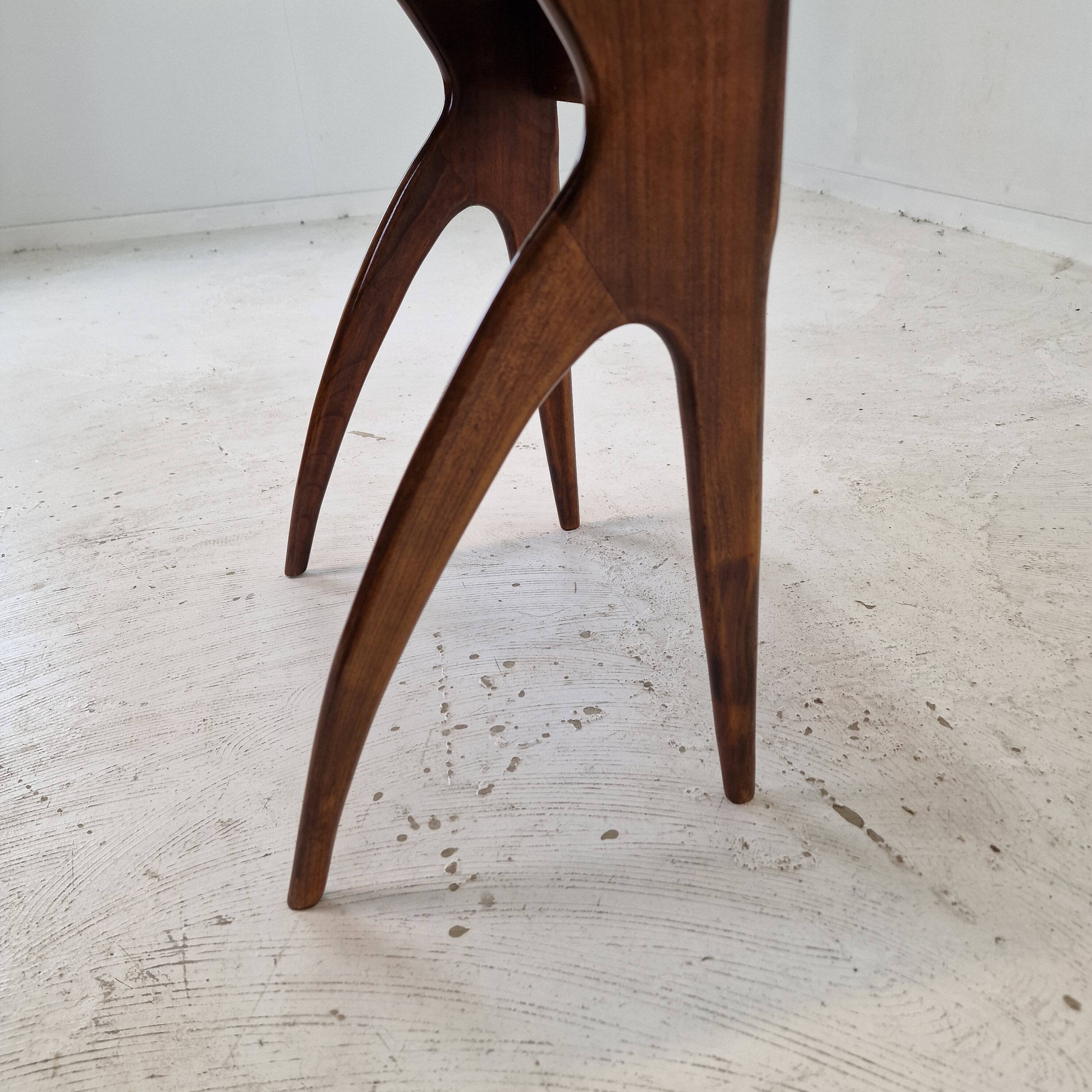 Italian Wooden Side Table, 1930s