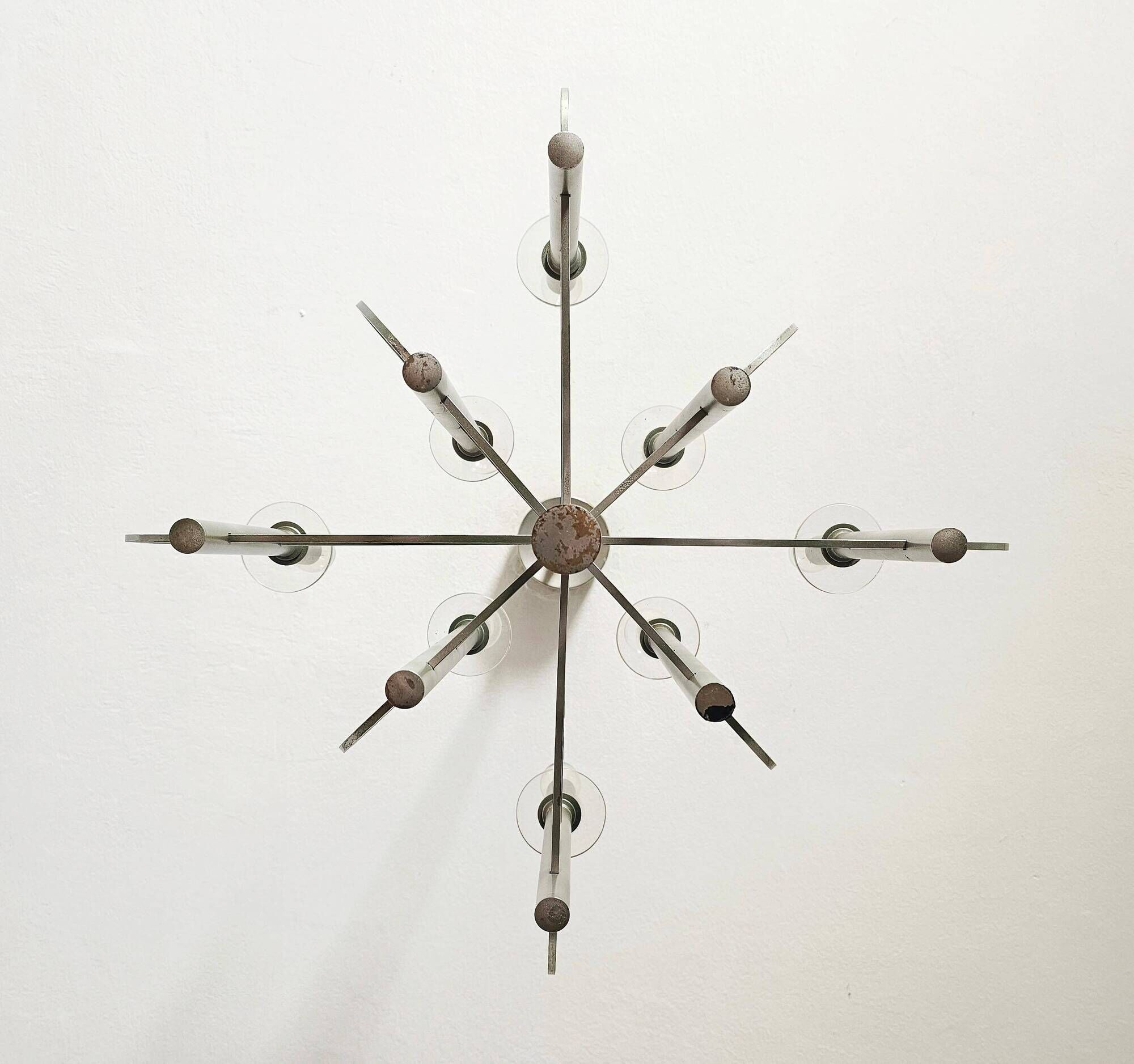 Lustre Space Age in the shape of an atom by Gaetano Sciolari, 1970s.