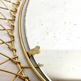 Erdecor Escaut retractable mirror tray • Gilded with fine gold • 1950
