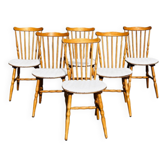 Six chaises Baumann