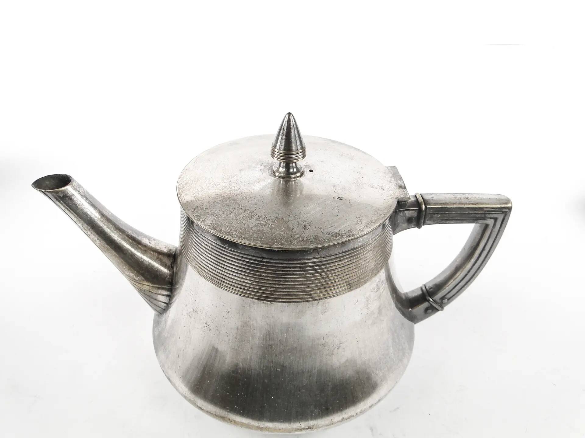 Art Nouveau silver-plated brass teapot, WMF, Germany, early 20th century