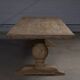 Large Monastère Soleil table in solid oak – 300 cm – Patinated finish