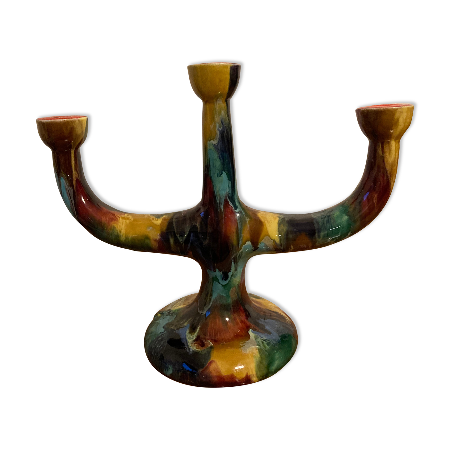 Vintage ceramic candle holder