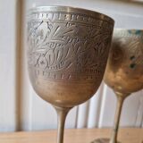 Set of 4 Calisse Brass Glasses