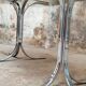 Table ovale en verre vintage
