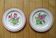 Kg luneville "réverbère" 2 pierced flat plates earthenware flowers ø 25 cm