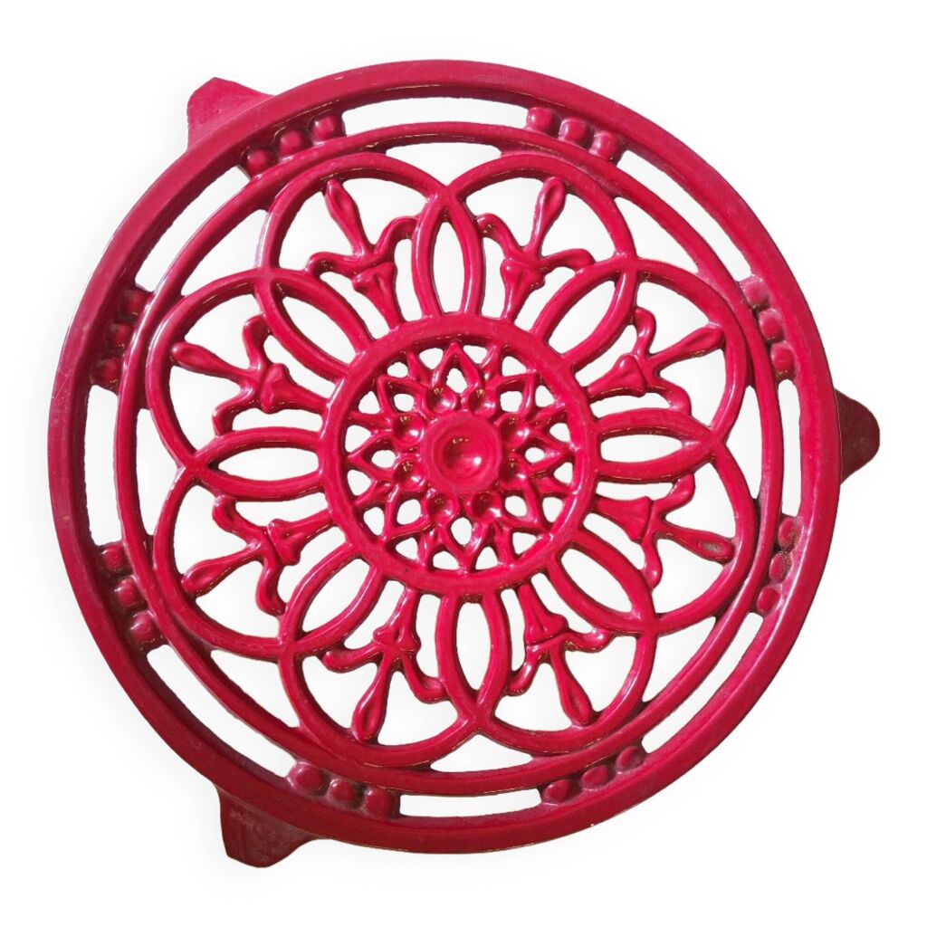 Dessous de plat en fonte rouge – Ma Déco Industrielle